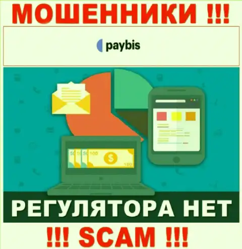 У PayBis на информационном ресурсе не имеется инфы о регуляторе и лицензии на осуществление деятельности компании, а значит их вообще нет