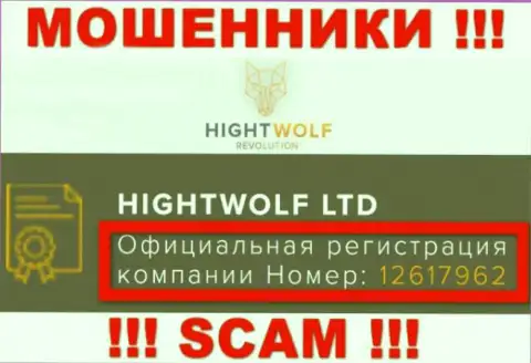 Наличие номера регистрации у Hight Wolf (12617962) не значит что организация честная