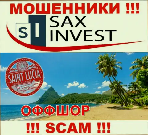 Поскольку Сакс Инвест расположились на территории Saint Lucia, слитые депозиты от них не забрать