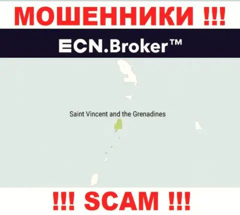 Пустив корни в оффшоре, на территории Сент-Винсент и Гренадины, ECN Broker ни за что не отвечая лишают денег клиентов