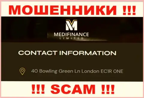 Будьте очень бдительны !!! MediFinanceLimited Com - это очевидно лохотронщики !!! Не хотят приводить настоящий юридический адрес компании