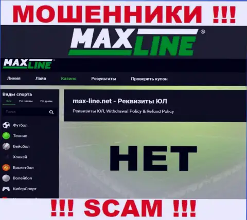 Юрисдикция MaxLine не предоставлена на web-сервисе организации - это обманщики !!! Будьте очень бдительны !!!