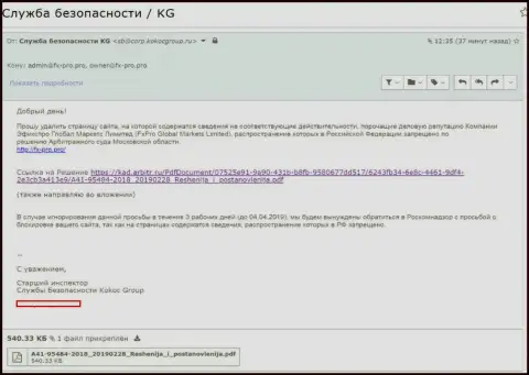 KokocGroup пытаются прикрывать ФОРЕКС жуликов FxPro